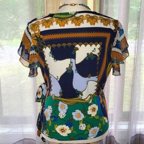 🆕️NEW YORK & CO. FAUX WRAP BLOUSE - Picture 6 of 11